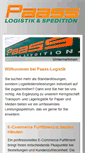 Mobile Screenshot of paass-logistik.de