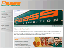 Tablet Screenshot of paass-logistik.de
